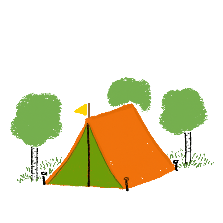 GIF animaatio teltasta jossa lippu